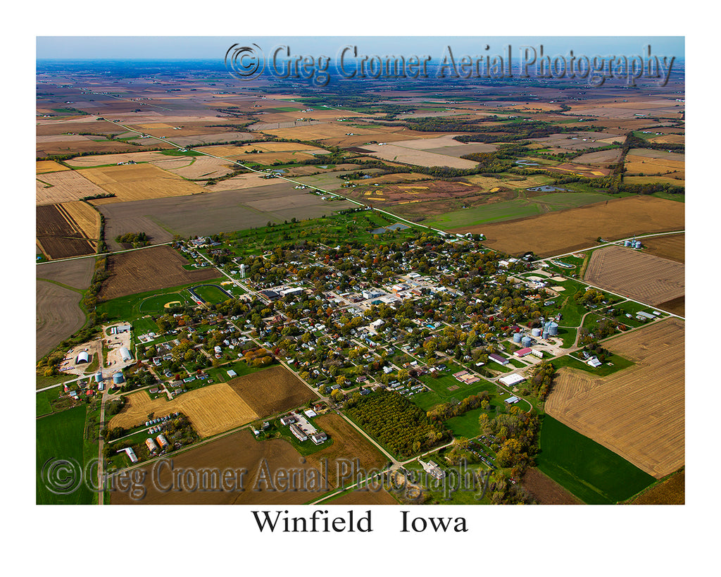 Aerial Photo of Winfield, Iowa