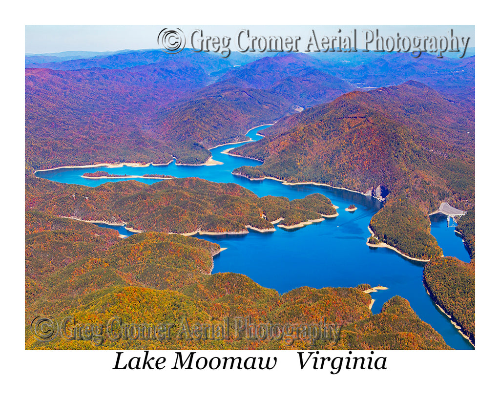 Aerial Photo of Lake Moomaw, Virginia