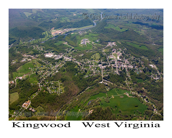Aerial Photo of Kingwood, West Virginia