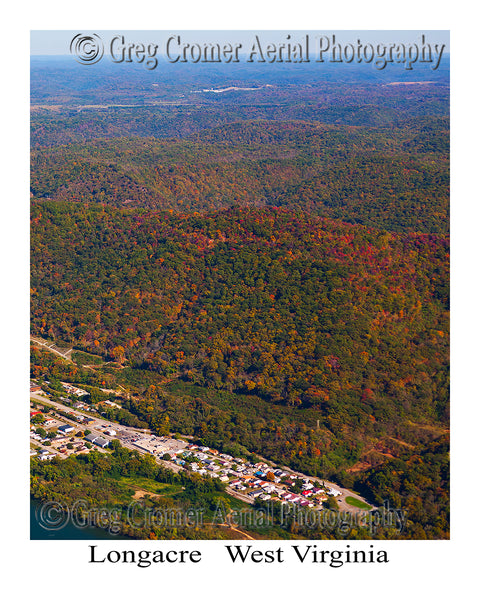 Aerial Photo of Longacre, West Virginia