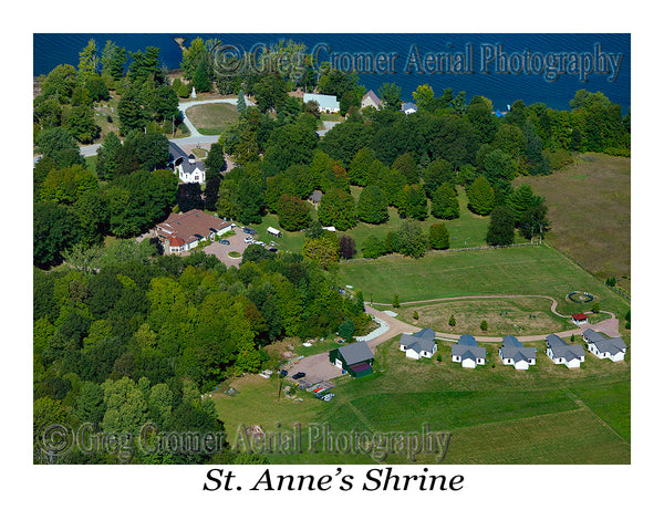 Aerial Photo of St. Anne's Shrine - Isle la Motte, Vermont