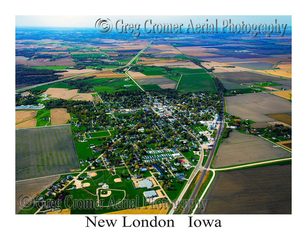 Aerial Photo of New London, Iowa