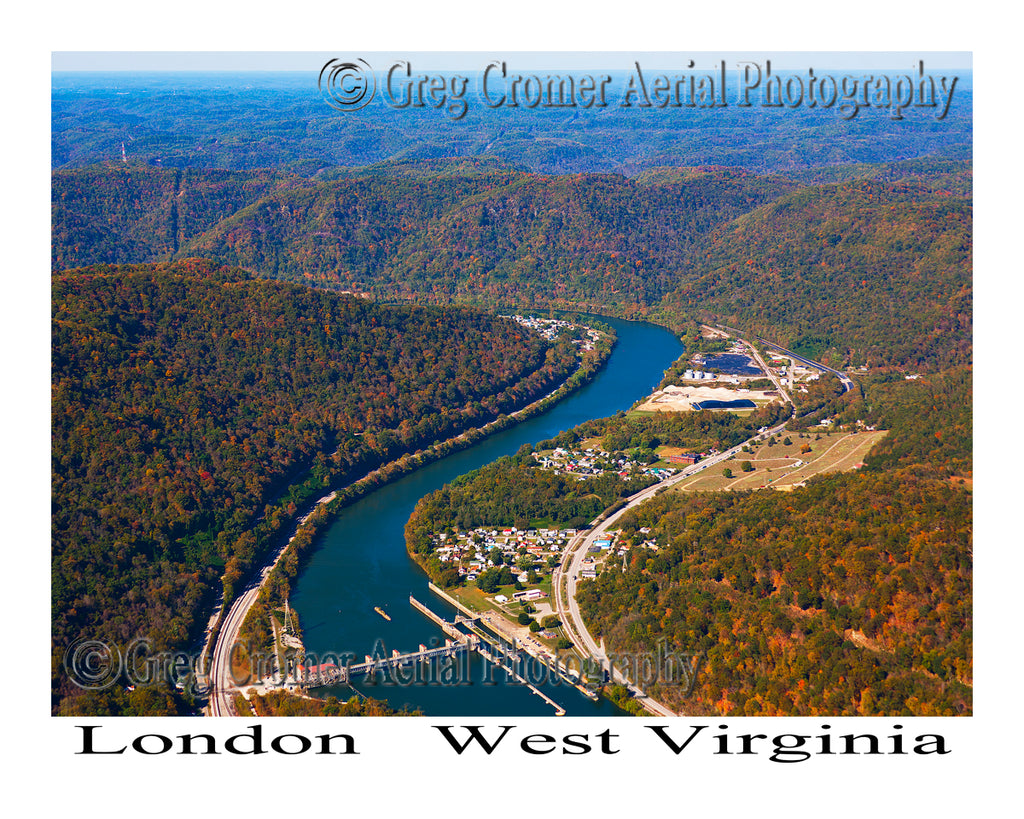Aerial Photo of London, West Virginia