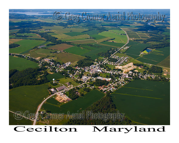 Aerial Photo of Cecilton, Maryland