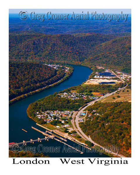 Aerial Photo of London, West Virginia