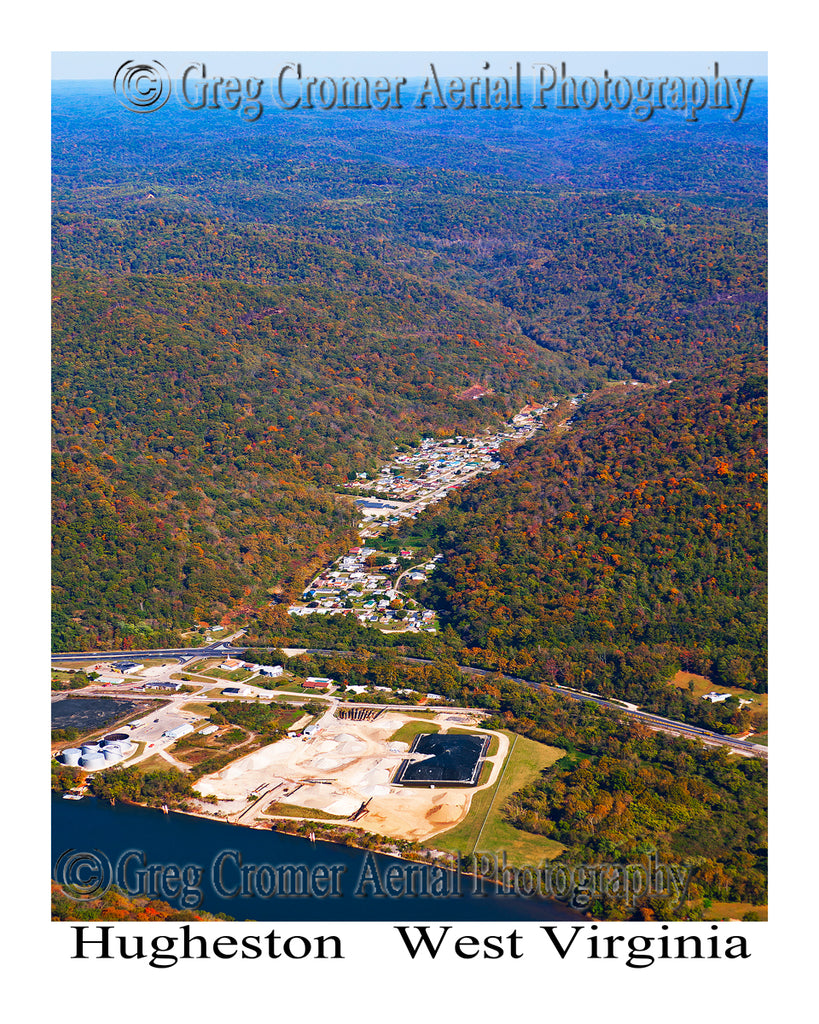 Aerial Photo of Hugheston, West Virginia
