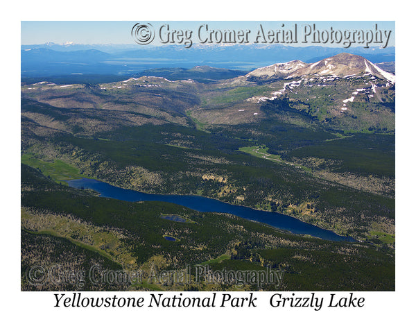 Aerial Photo of Grizzly Lake - Yellowstone National Park, Wyoming