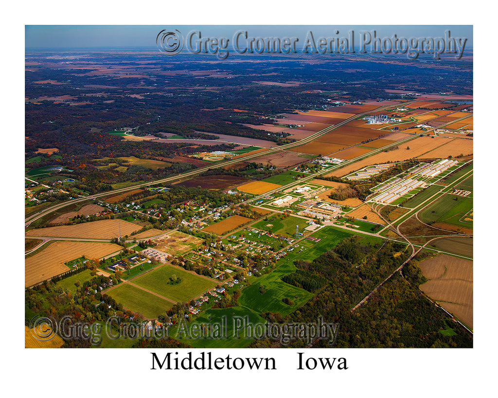 Aerial Photo of Middletown, Iowa