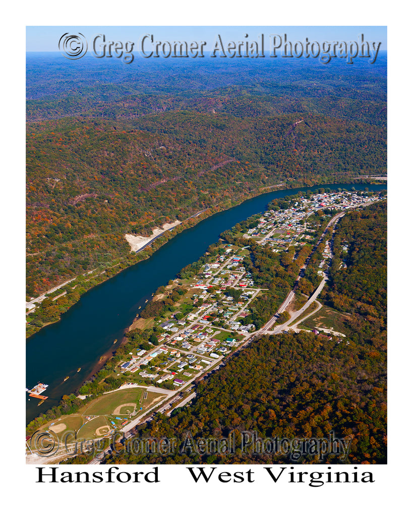 Aerial Photo of Hansford, West Virginia