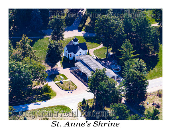 Aerial Photo of St. Anne's Shrine - Isle la Motte, Vermont