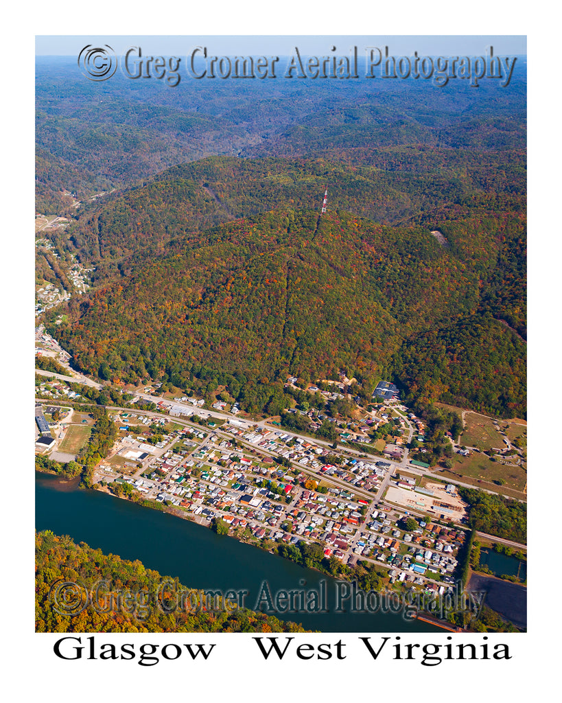 Aerial Photo of Glasgow, West Virginia