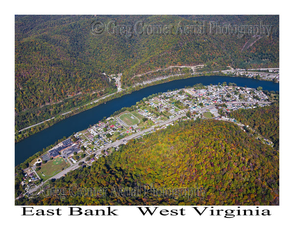 Aerial Photo of East Bank, West Virginia