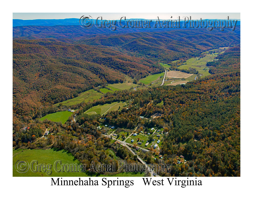 Aerial Photo of Minnehaha Springs, West Virginia