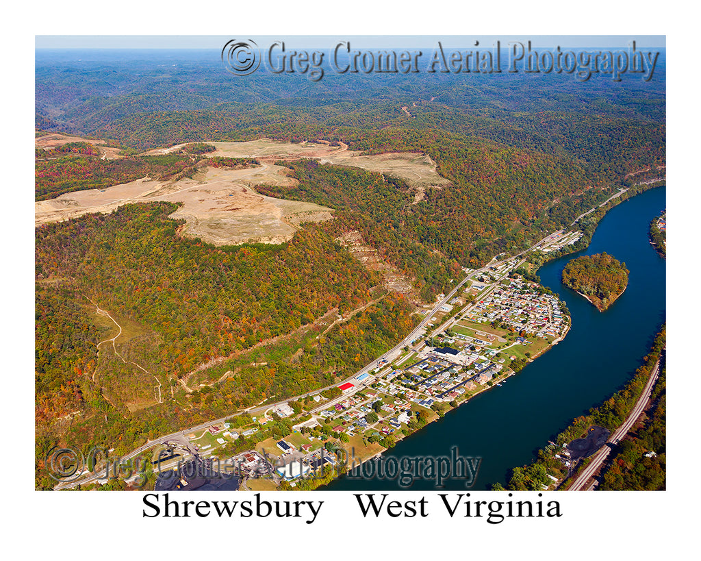 Aerial Photo of Shrewsbury, West Virginia