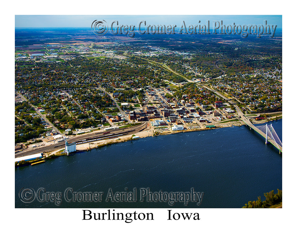 Aerial Photo of Burlington, Iowa