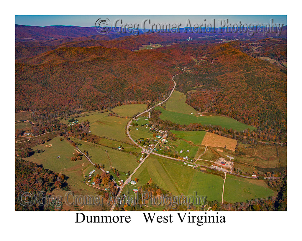 Aerial Photo of Dunmore, West Virginia