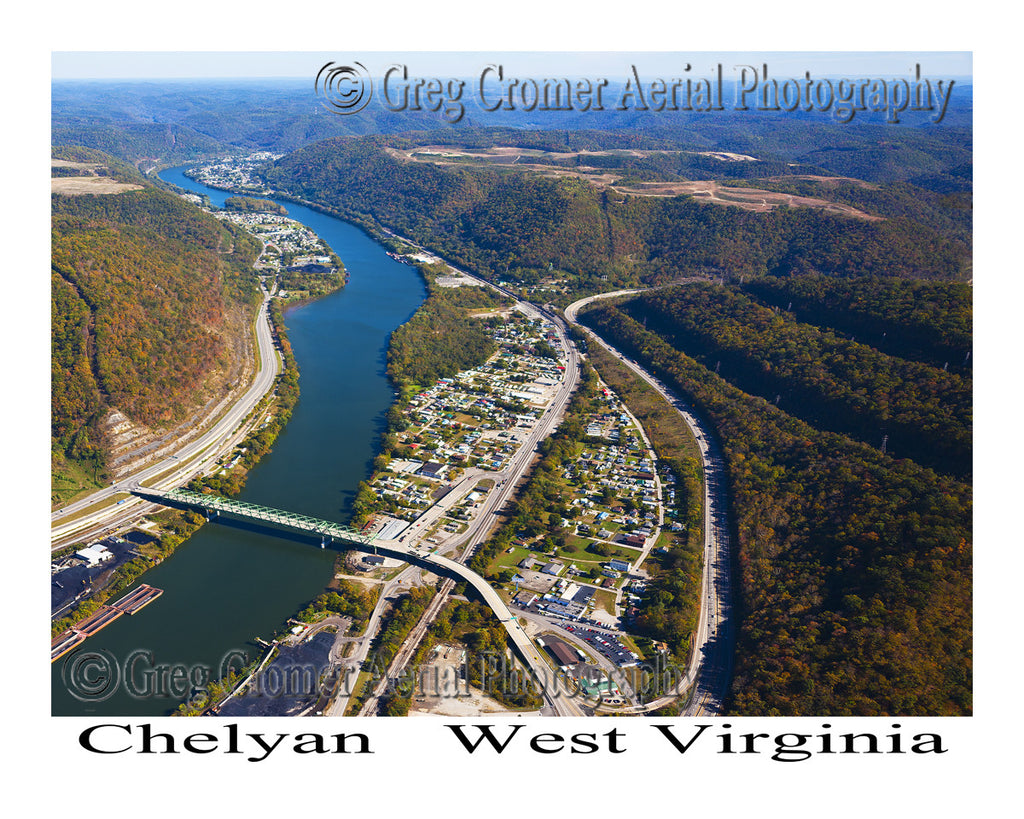 Aerial Photo of Chelyan, West Virginia