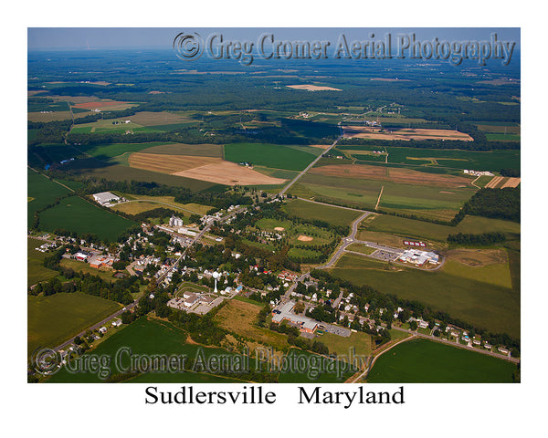 Aerial Photo of Sudlersville, Maryland