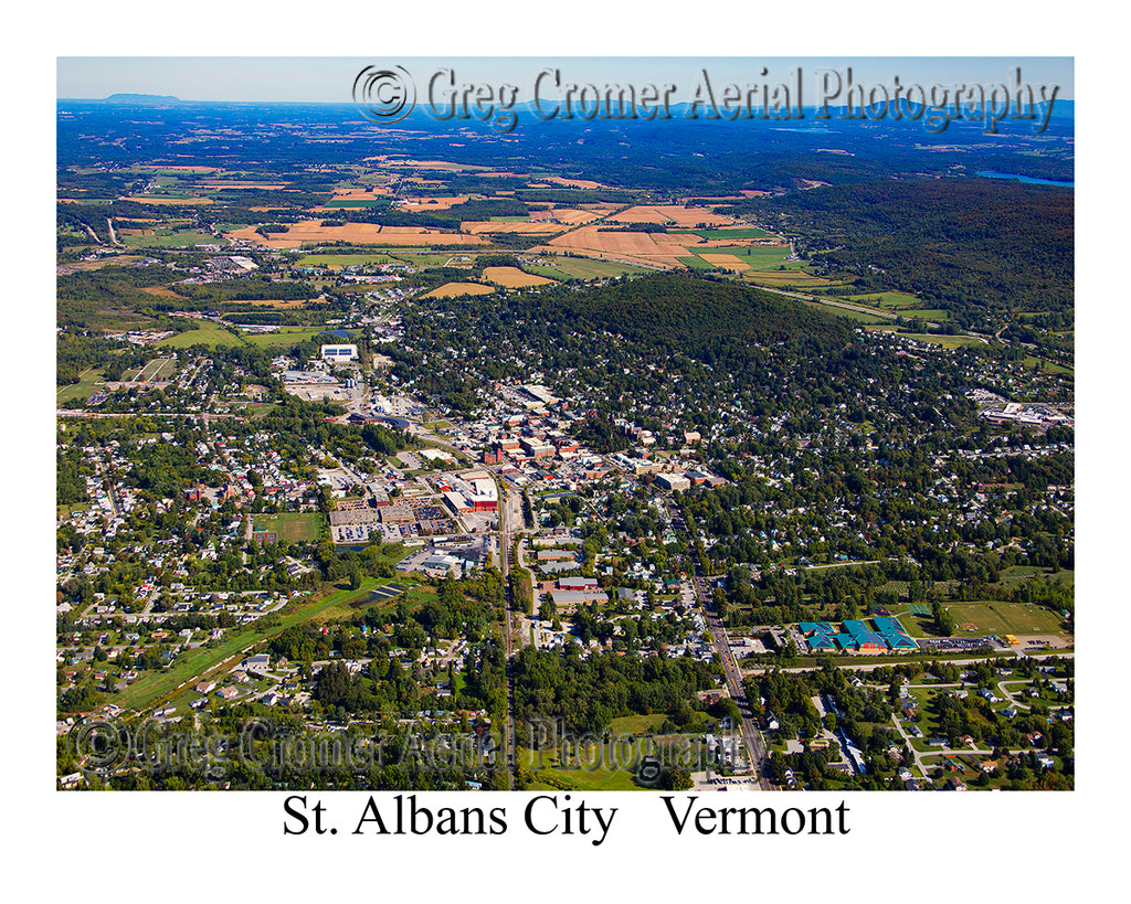 Aerial Photo of St. Albans City, Vermont