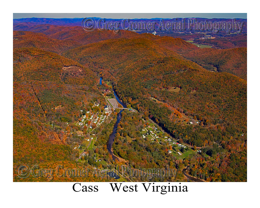 Aerial Photo of Cass, West Virginia