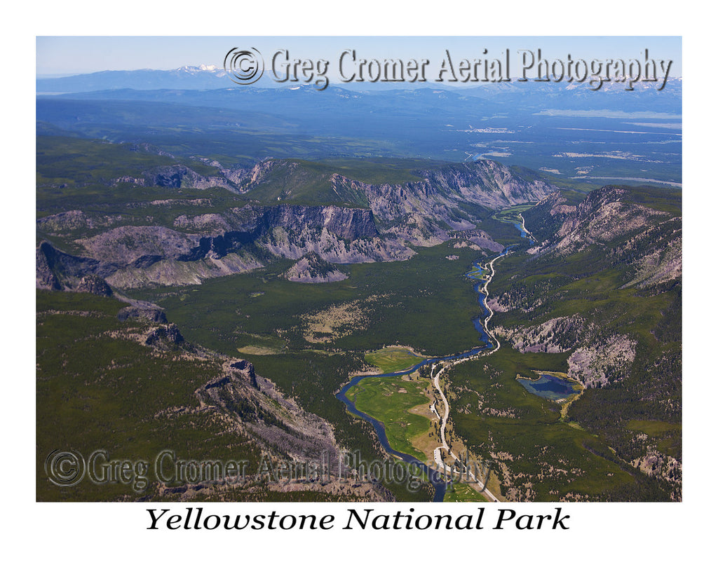 Aerial Photo of Madison Area & West - Yellowstone National Park, Wyoming