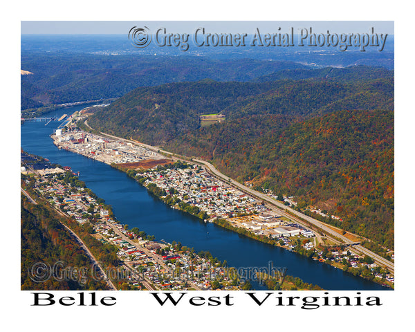 Aerial Photo of Belle, West Virginia