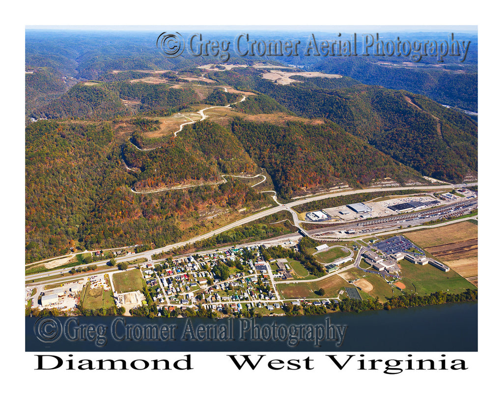 Aerial Photo of Diamond, West Virginia