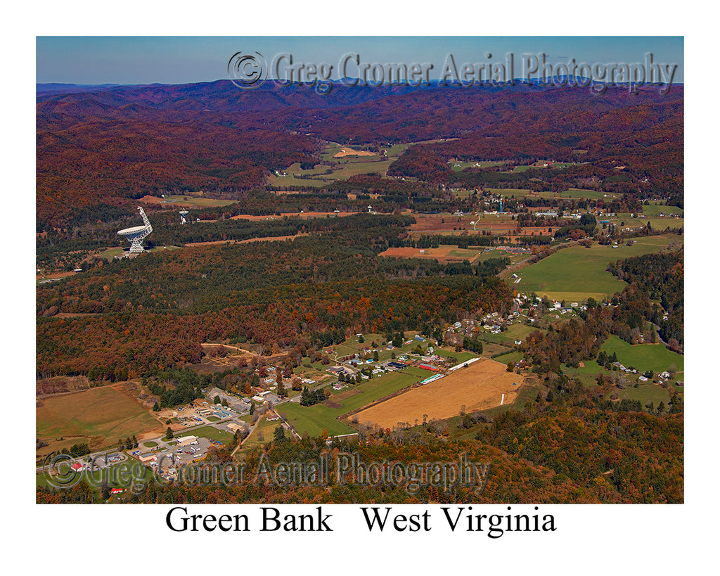 Aerial Photo of Green Bank, West Virginia