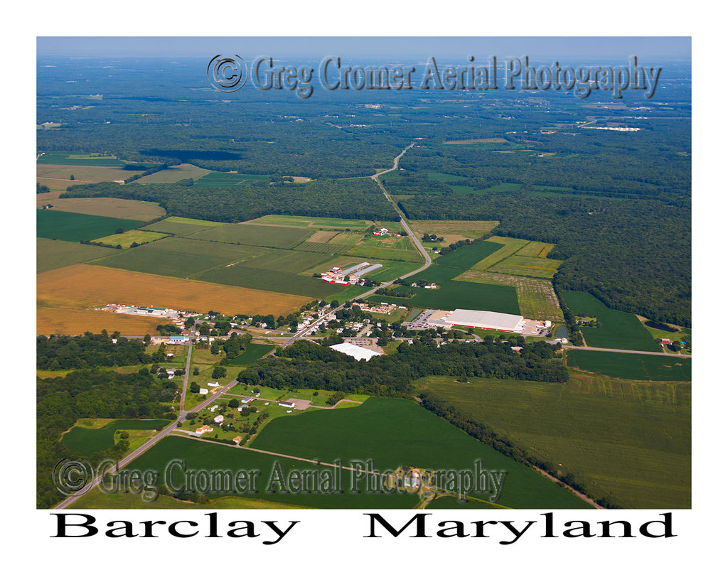 Aerial Photo of Barclay, Maryland
