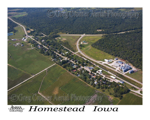 Aerial Photo of Homestead Iowa