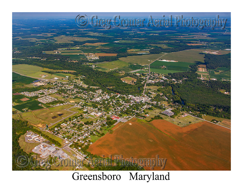 Aerial Photo of Greensboro, Maryland