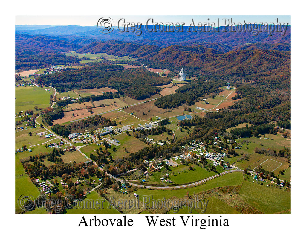 Aerial Photo of Arbovale, West Virginia