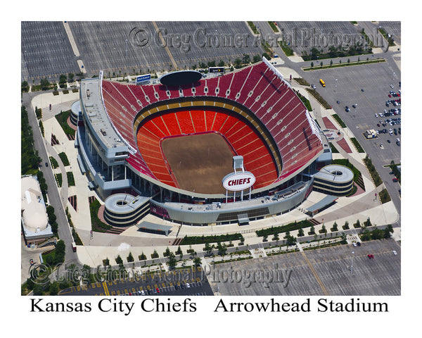 Aerial Photo of Chiefs Stadium Kansas City Missouri