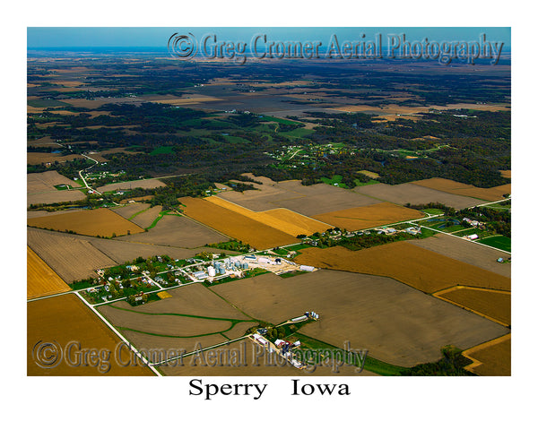 Aerial Photo of Sperry, Iowa
