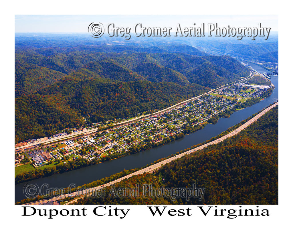 Aerial Photo of Dupont City, West Virginia