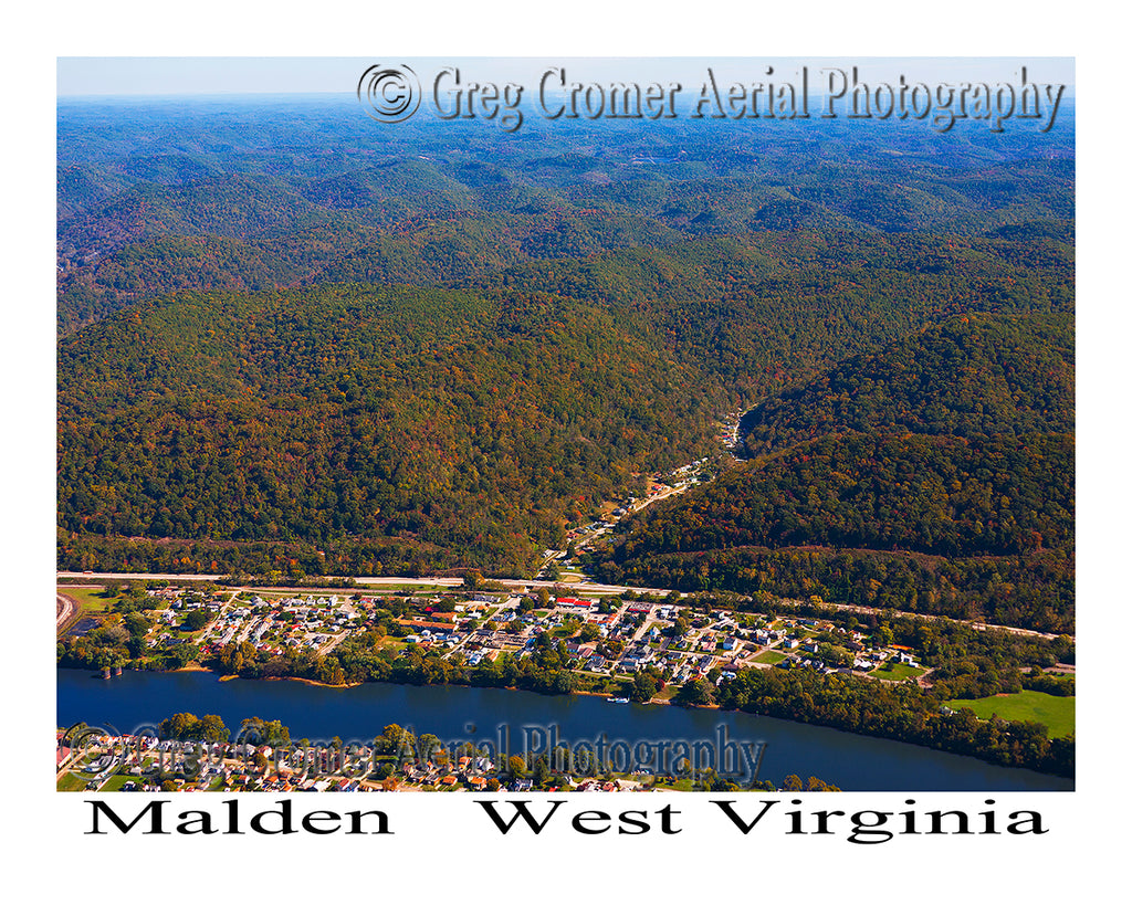 Aerial Photo of Malden, West Virginia