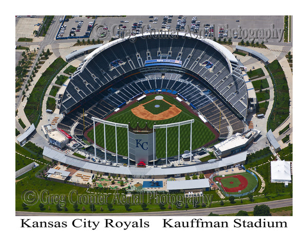 Aerial Photo of Kansas City Royals Stadium Kansas City Missouri