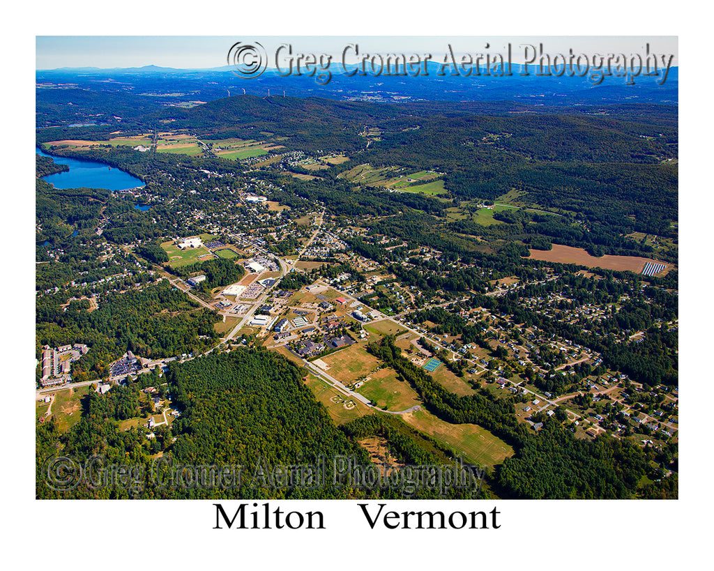 Aerial Photo of Milton, Vermont