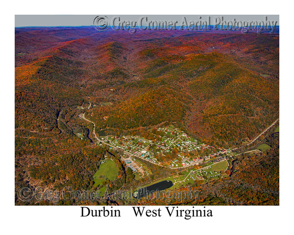 Aerial Photo of Durbin, West Virginia
