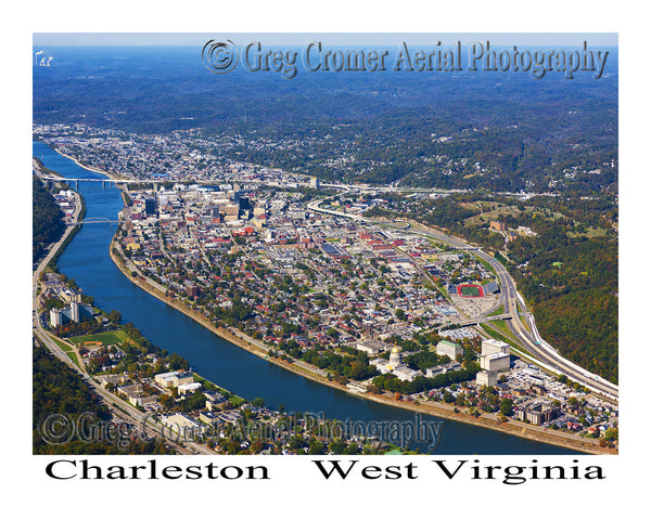 Aerial Photo of Charleston, West Virginia