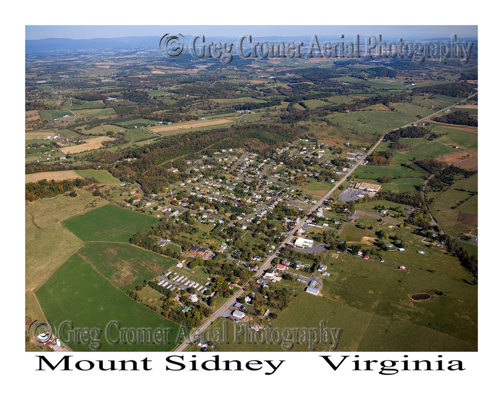 Aerial Photo of Mount Sidney, Virginia