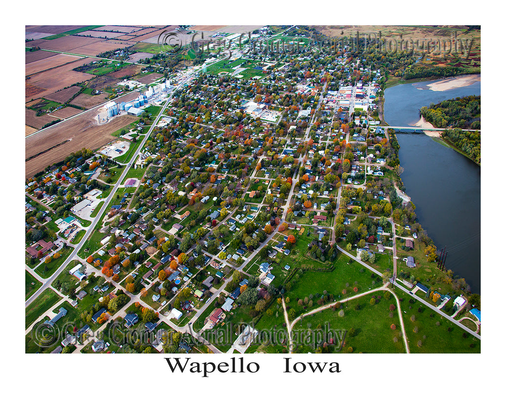 Aerial Photo of Wapello, Iowa