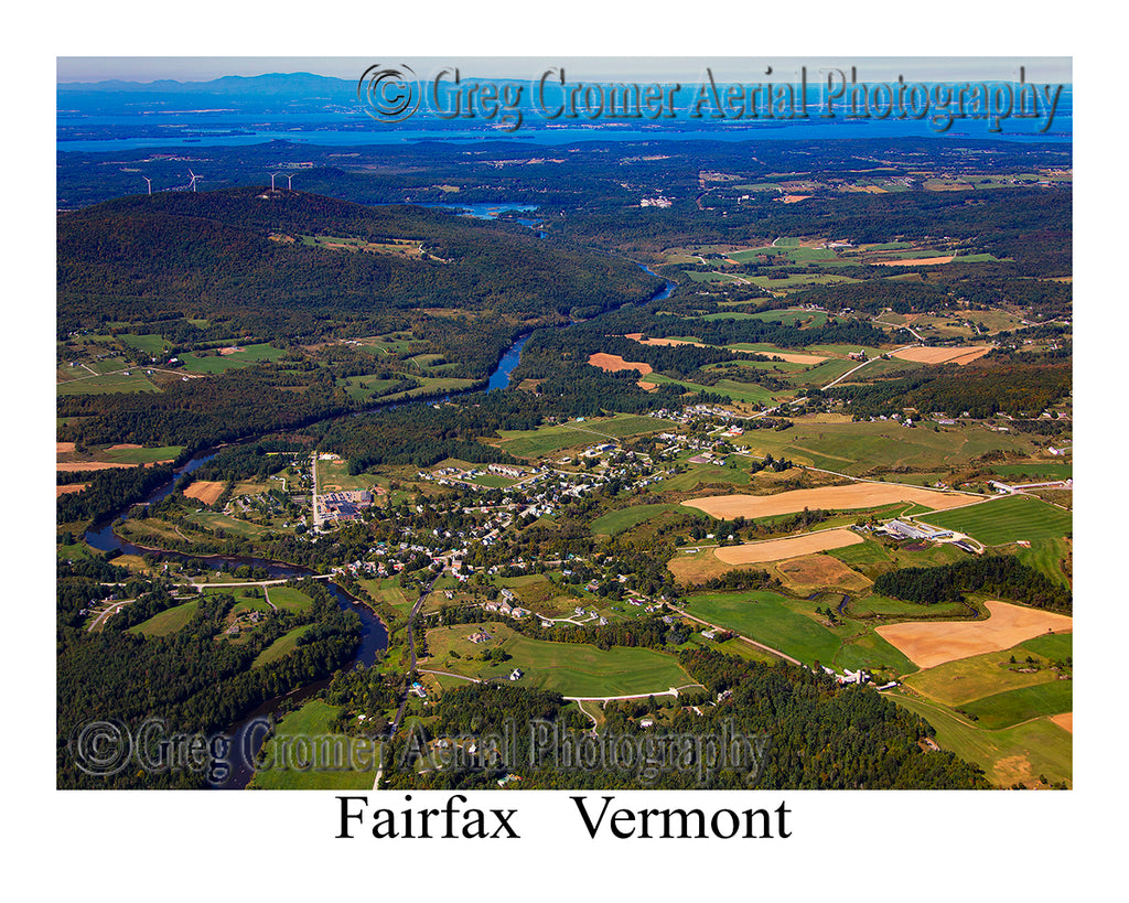 Aerial Photo of Fairfax, Vermont