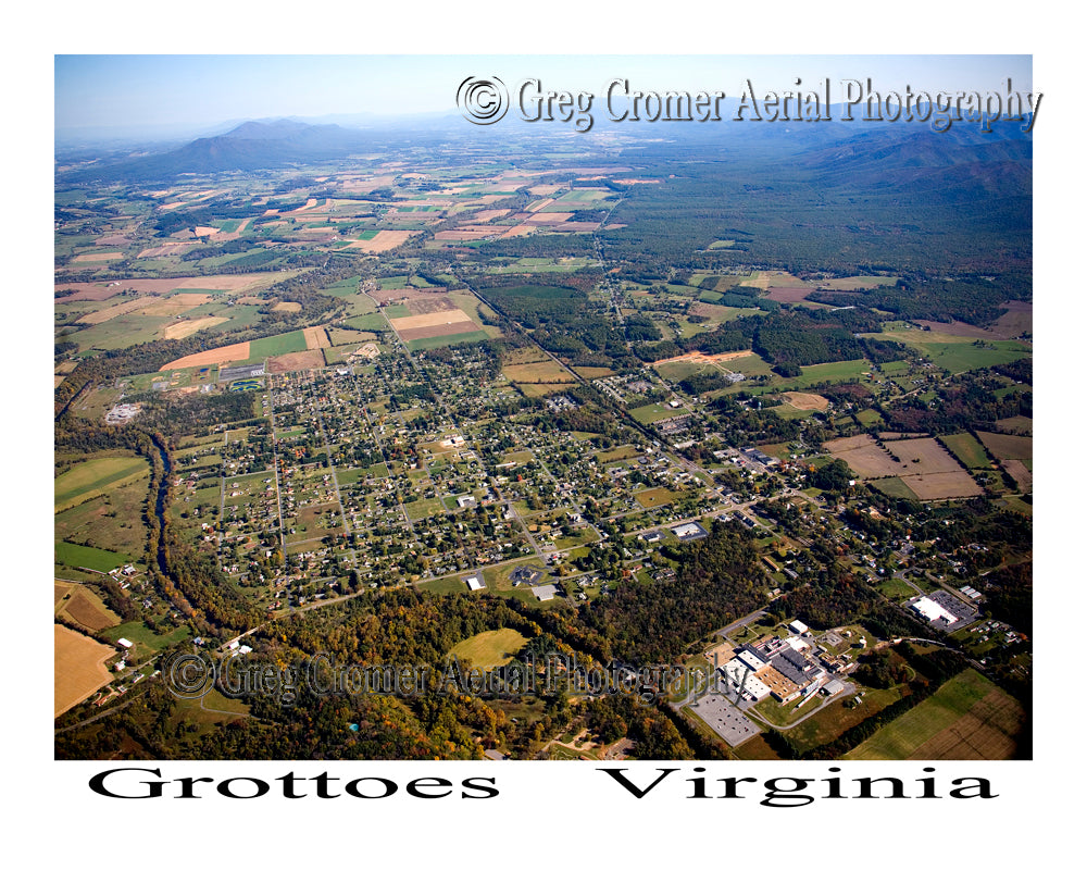 Aerial Photo of Grottoes, Virginia