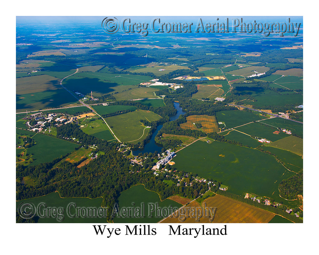 Aerial Photo of Wye Mills, Maryland