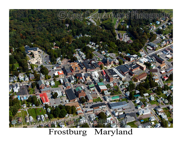 Aerial Photo of Frostburg, Maryland