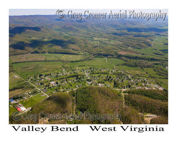 Aerial Photo of Valley Bend, West Virginia