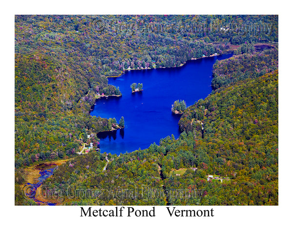 Aerial Photo of Metcalf Pond, Vermont