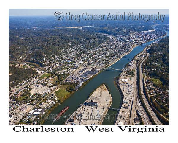 Aerial Photo of Charleston, West Virginia