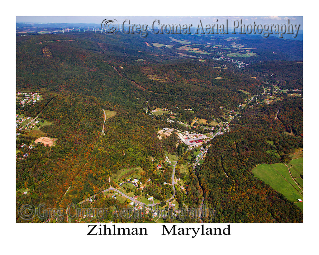 Aerial Photo of Zihlman, Maryland